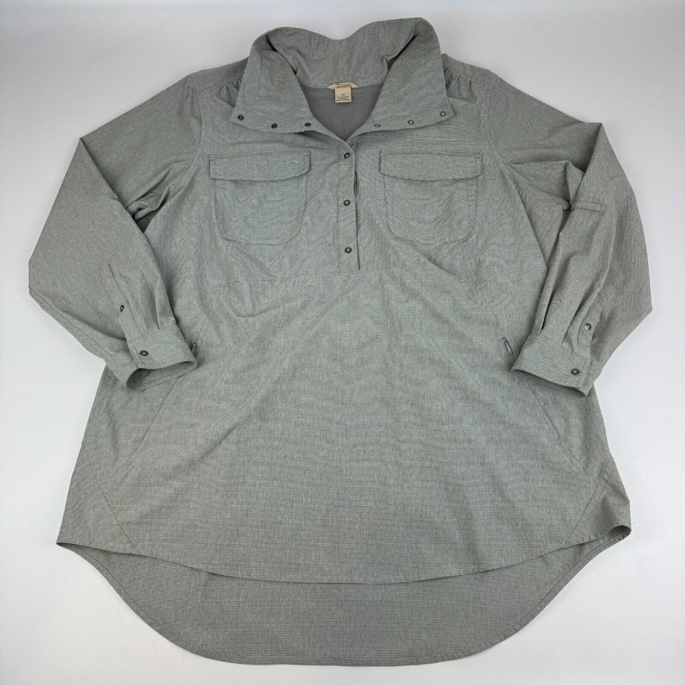 Women's Gray Breathable/Sun Protection Top